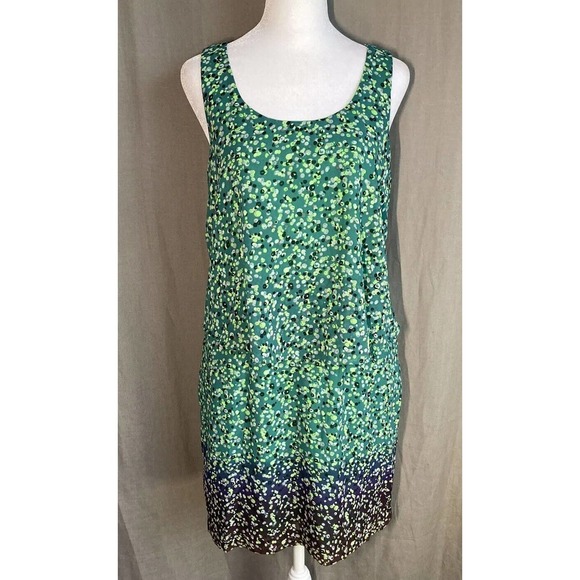 W118 by WALTER BAKER Green Blue Peplum Sleeveless Dress SIZE Small - Picture 1 of 12